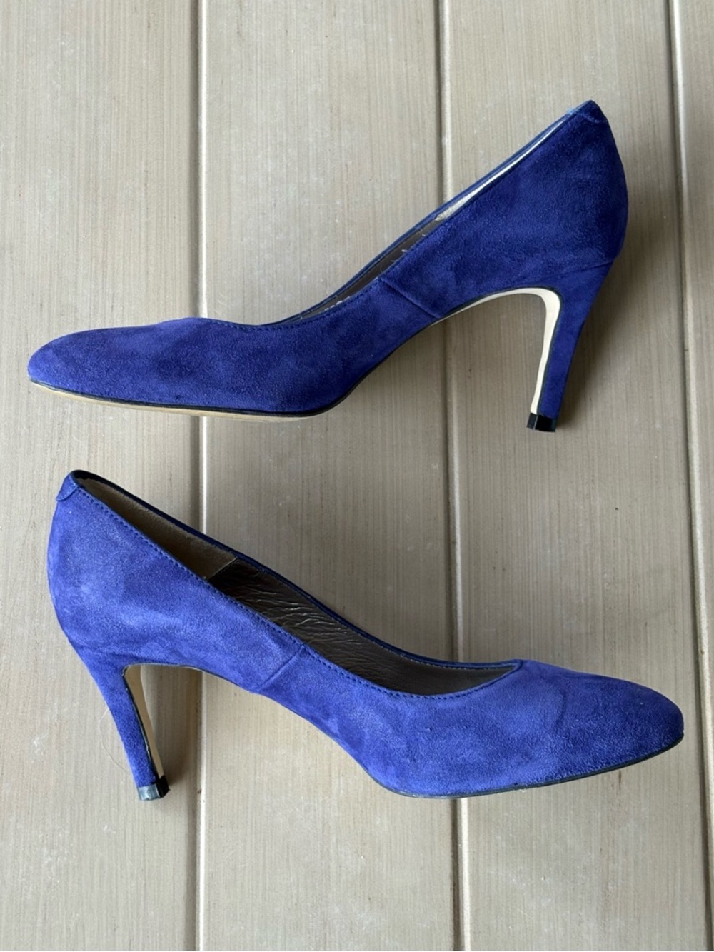 Classic Women's Suede Pumps in Royal Blue